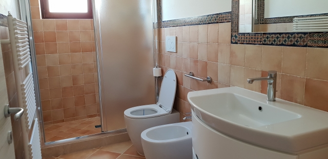 Il bagno al piano primo.