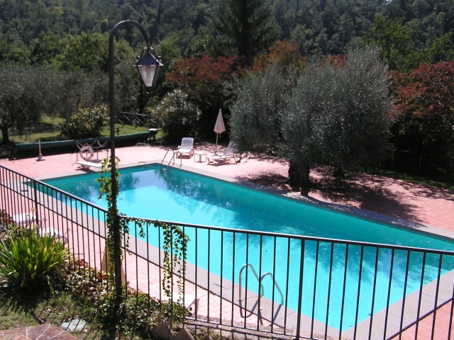 Vista sulla piscina